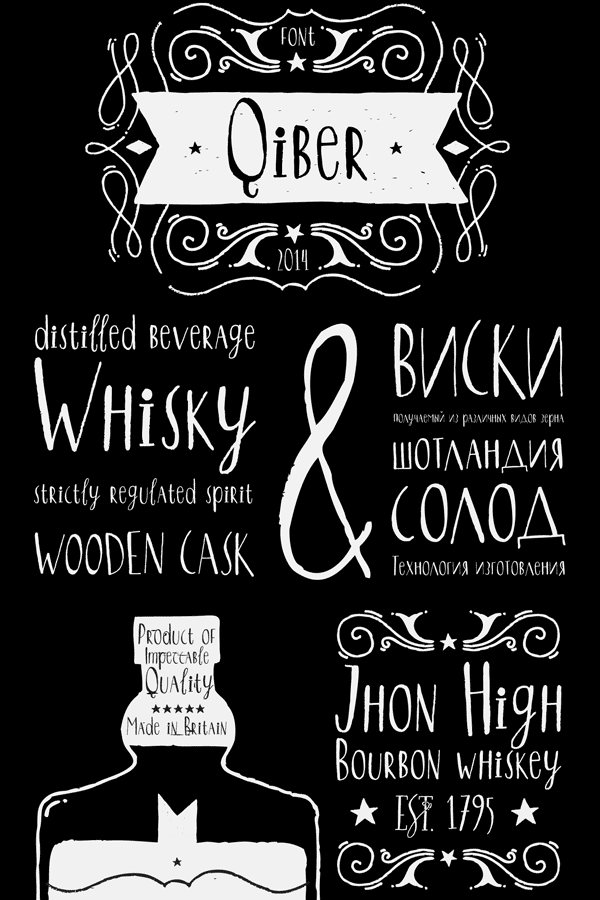 Qiber - handmade typeface from The Northern Block