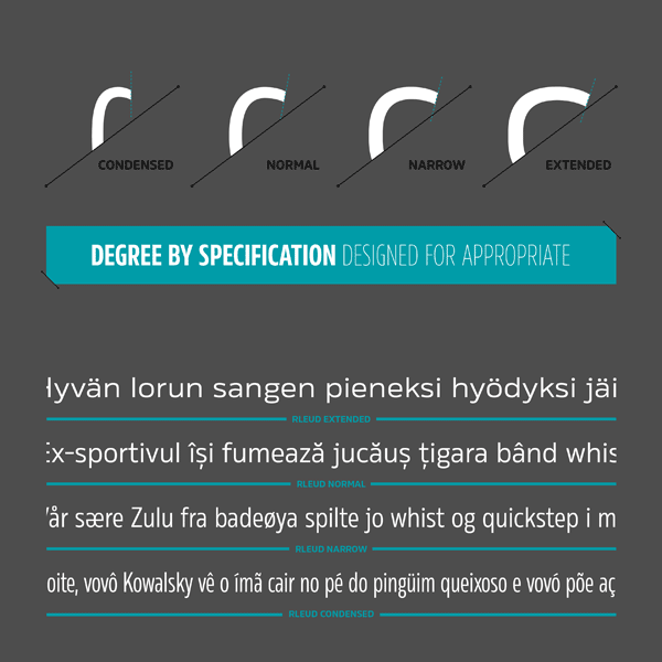 Rleud Font - Specifications