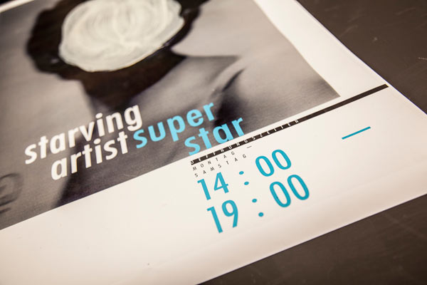 Starving Artist Superstar - Exhibition Print Design by Eszett
