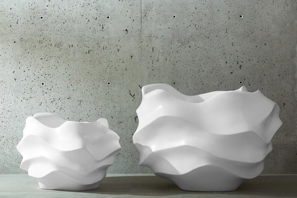 oversized sculptural planters by Marie Khouri