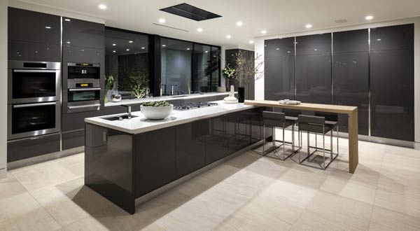 spacious and modern kitchen area
