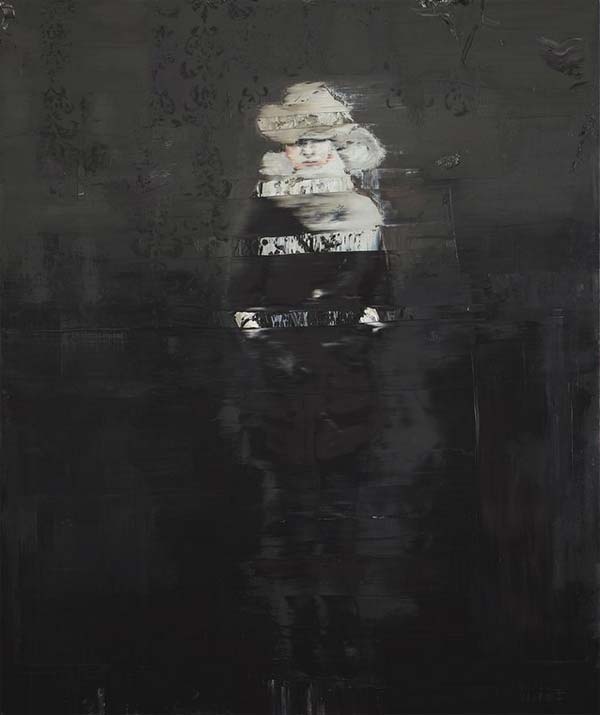 Black Water II - Painting by Swiss artist Andy Denzler