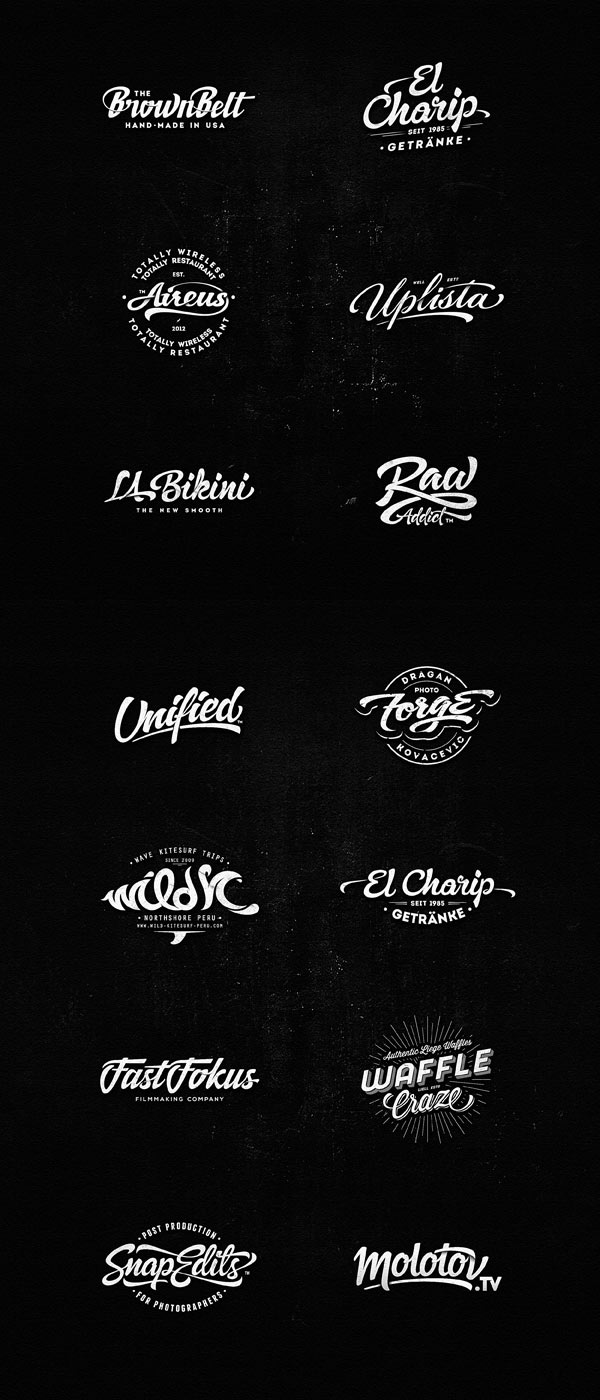 Lettering Logo Design by Dalibor Momcilovic