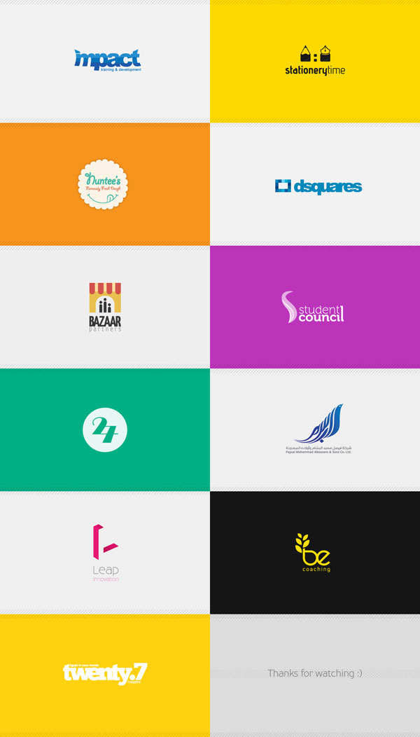 Logofolio from 2013 by Ahmed El Assy