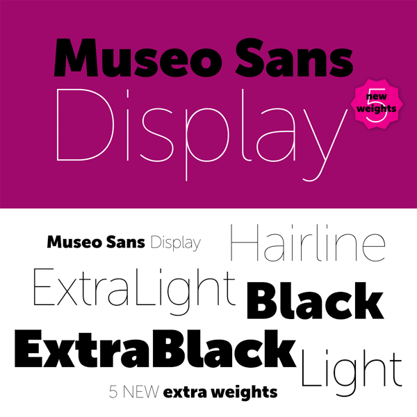 Museo Sans Display Fonts