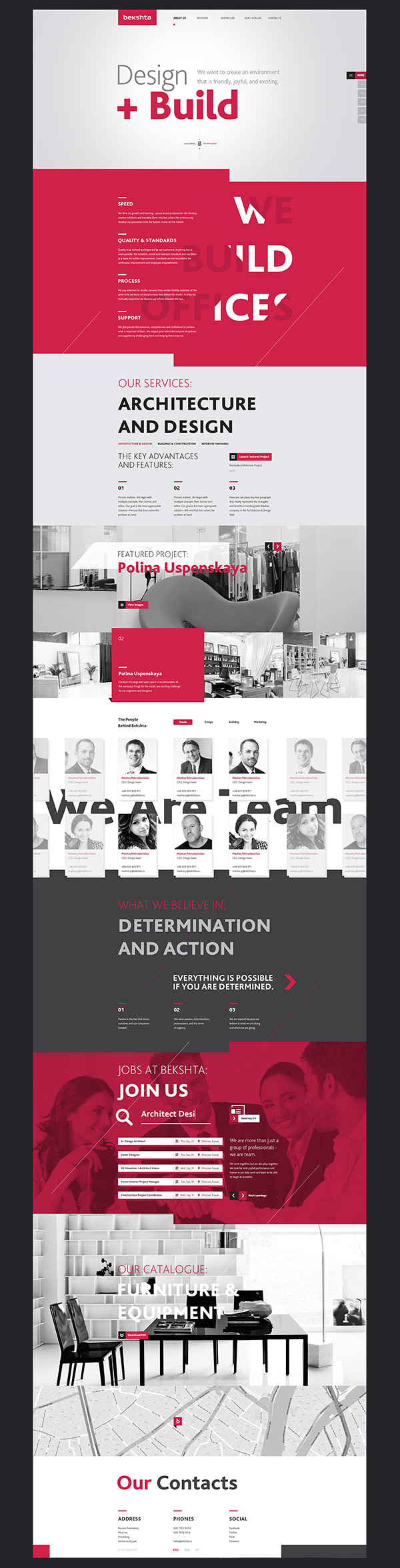 Bekshta Corporate Website Design - art direction, UX / UI research, and web design by Alexey Masalov.