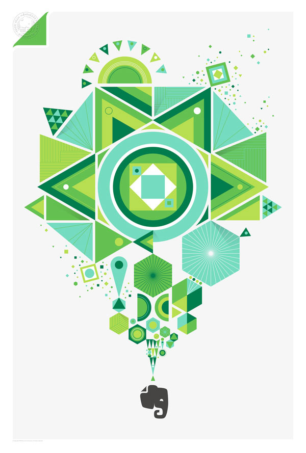 Evernote Market - graphic art prints by studio Office from San Francisco.