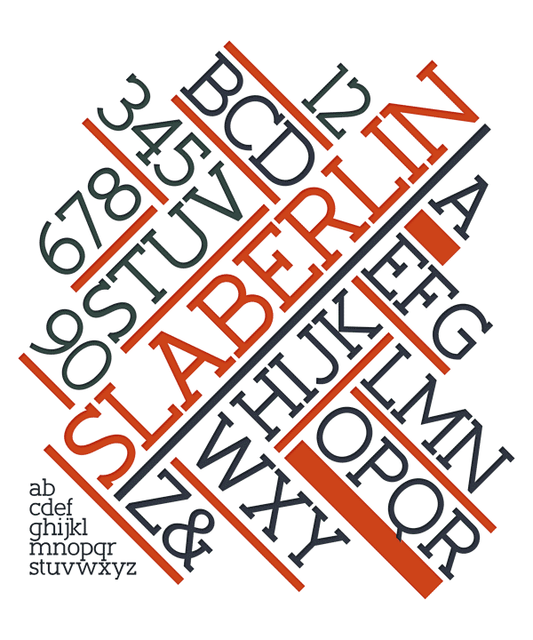 Slaberlin - free slab serif font