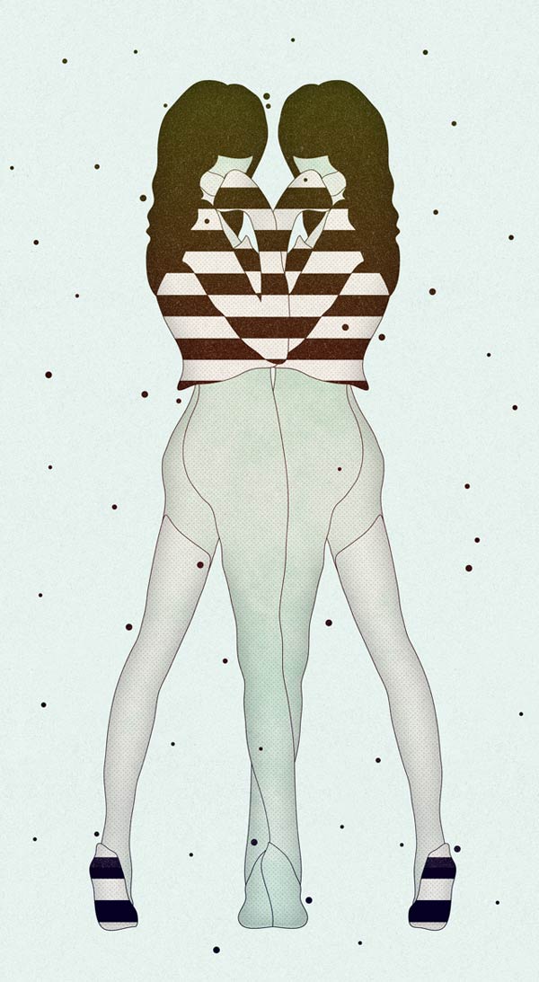 Aromatic Ring - Fashion Inspired Illustrations by Amy Martino