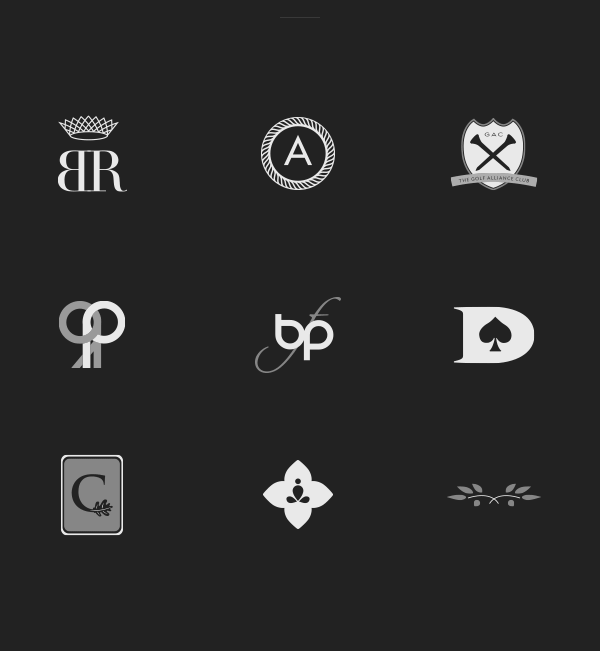 Black and White Logos by Studio Belancio
