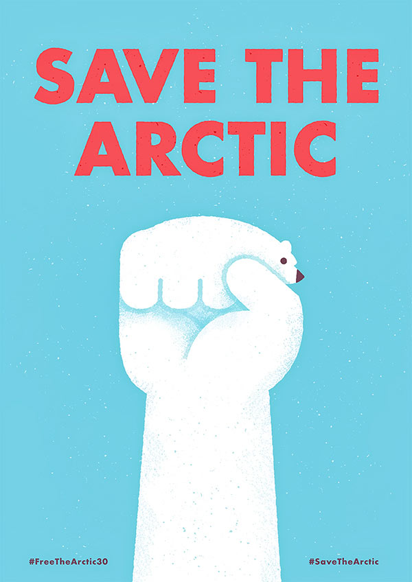 Save The Arctic Illustration by Mauro Gatti