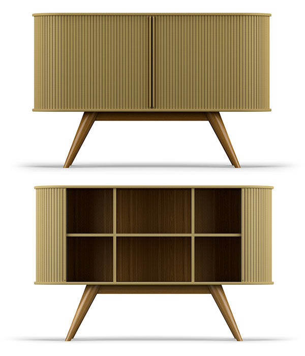 The A1 sideboard by Francisco Almeida is a vintage furniture recreation.