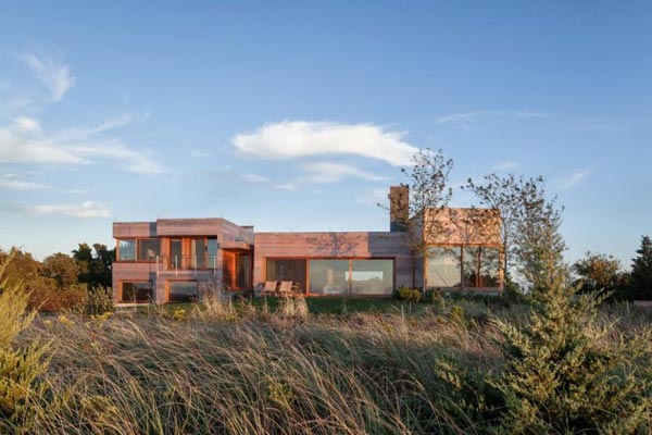 Wooden island residence in the natural environment of Edgartown, Massachusetts by Peter Rose + Partners