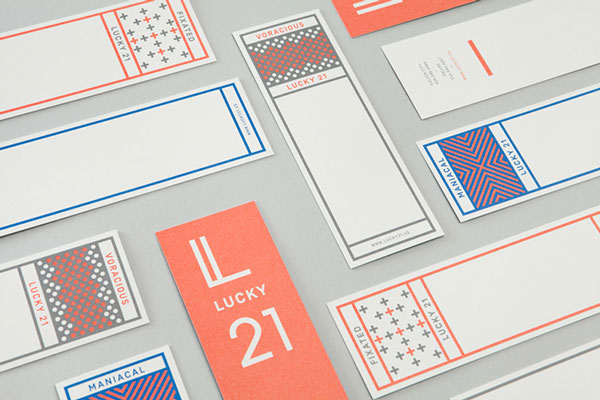 Lucky 21 - printed collateral and communication design