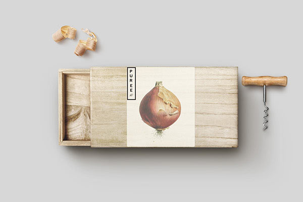 Branding materials - wooden box