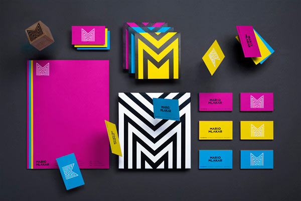 Corporate identity design by Rational International for Mario Mlakar, a young croatian filmmaker.