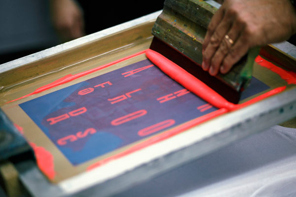 Handmade screen print process