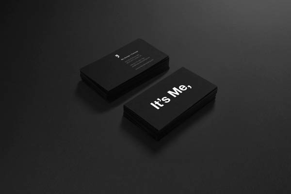 "It's Me," business cards