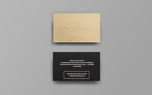Maria Salinas - jewelry store business cards