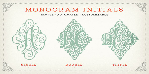 Monogram Initials - simple, automated, and customizable.