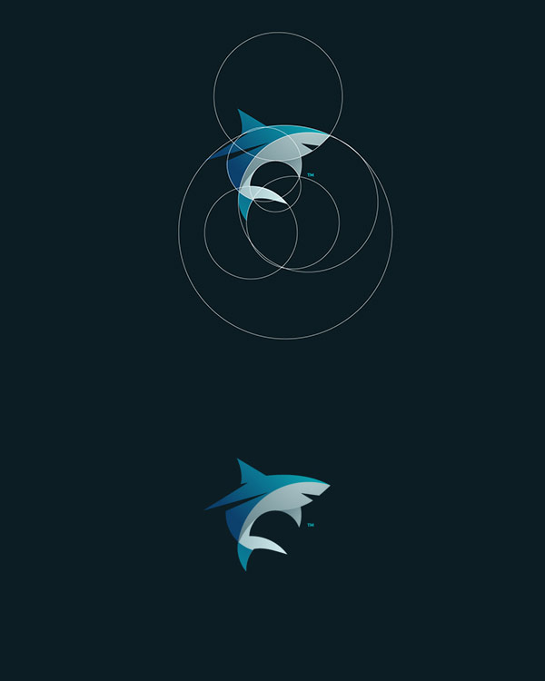 Shark logo creation by Tom Anders Watkins