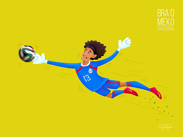 The Great Wall of Mexico - The outstanding performance by goalkeeper Guillermo Ochoa.