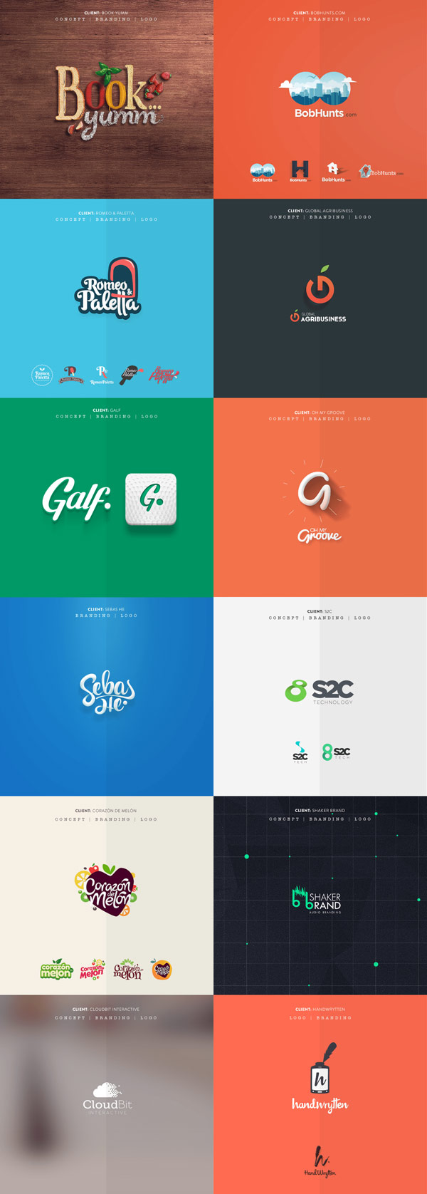 A collection of logos, graphics, and icons created by Fixed Agency, a creative team based in New York City.