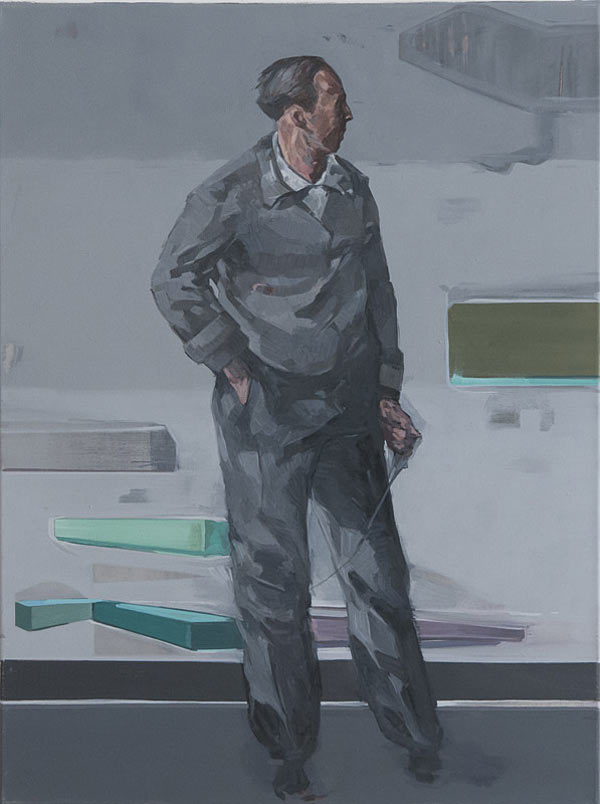 Auslöser 1/3 - 80 x 60 cm, oil on canvas, created in 2011
