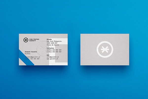 Business card design of a visual identity system by Another Collective.