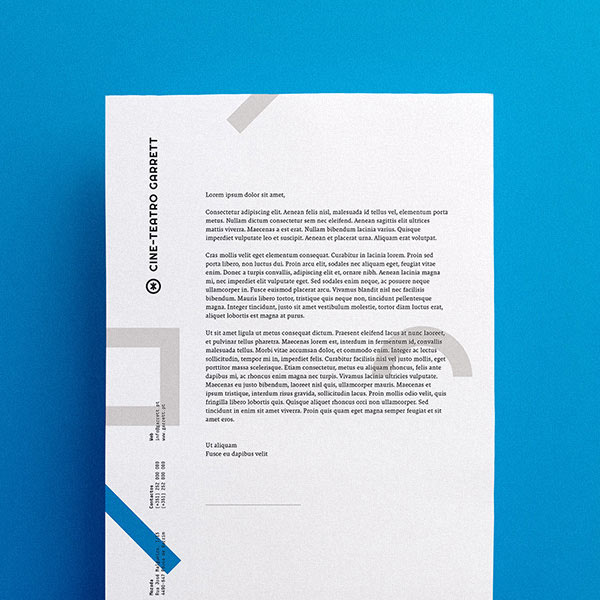 Letter design and corporate identity proposal created by Another Collective, a multidisciplinary design studio based in Porto, Portugal.