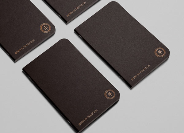 Notebooks created in a classic design.