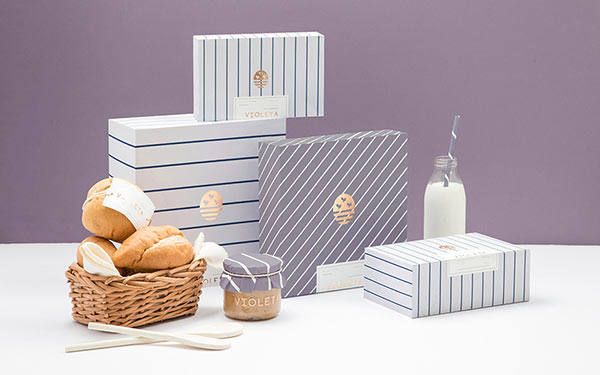 Violeta Bakery brand identity. Design by Anagrama for Violeta, a traditional Argentinian bakery.