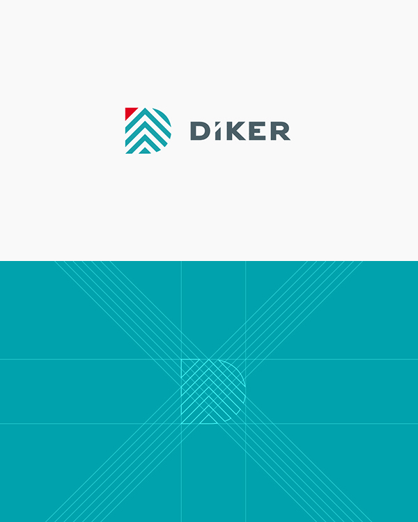 Diker Bau - Logo design by agency Pixelinme.