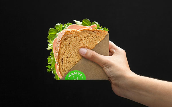 Sandwich from a healthy food identity.