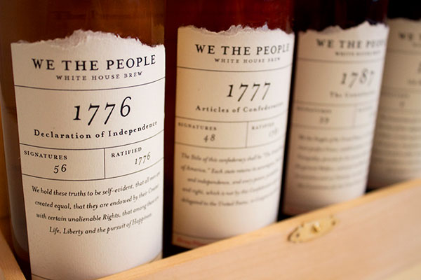 Vintage inspired labels with clean typography and an old rustic look.