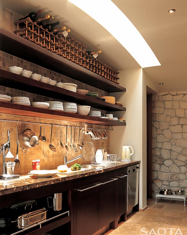 Clean and modern kitchen design.