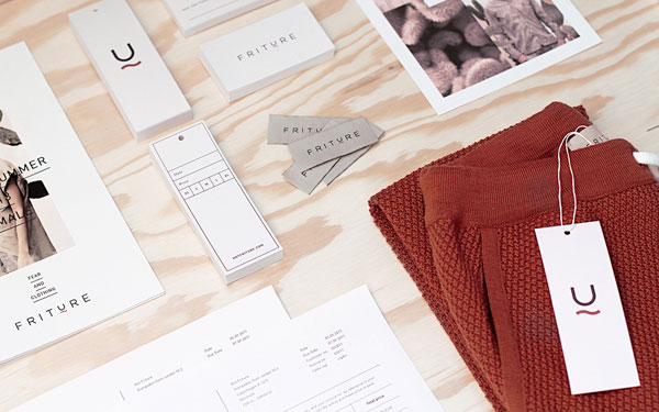Friture - Danish fashion brand identity by Your Local Studio. Printed collateral and communication design.