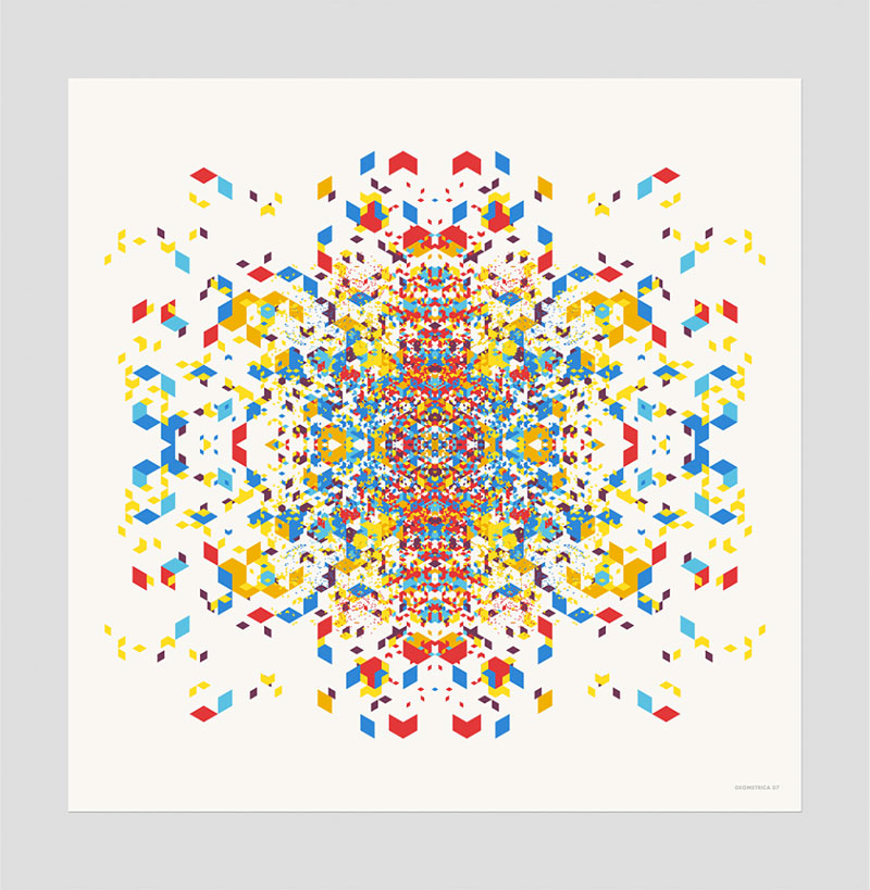 Geometrica print, a graphic artwork by Marius Roosendaal.