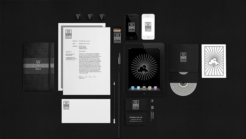 Visual identity and communication design for Deep House DJ Oldrich Sic Jr.