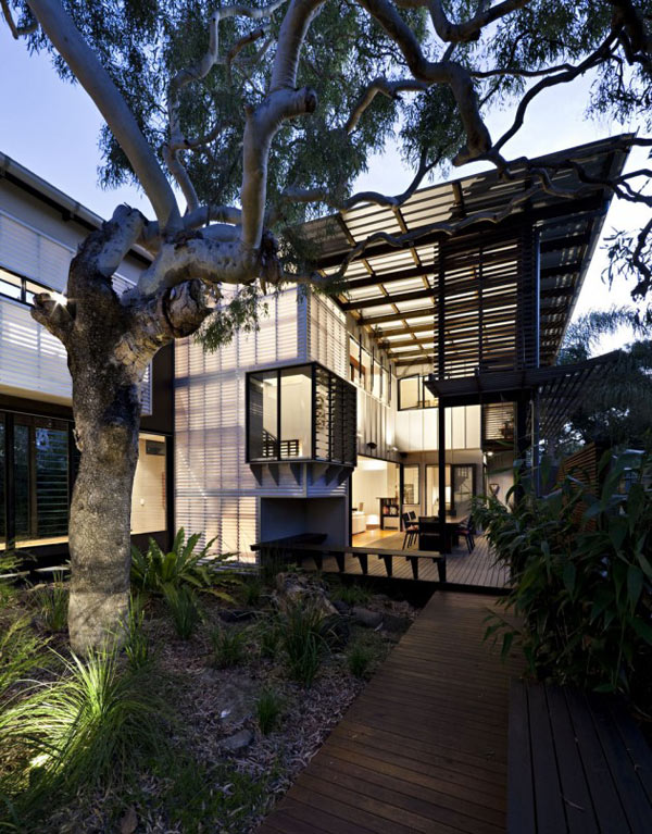 The Marcus Beach House by Bark Architects located on the Sunshine Coast of Queensland, Australia.
