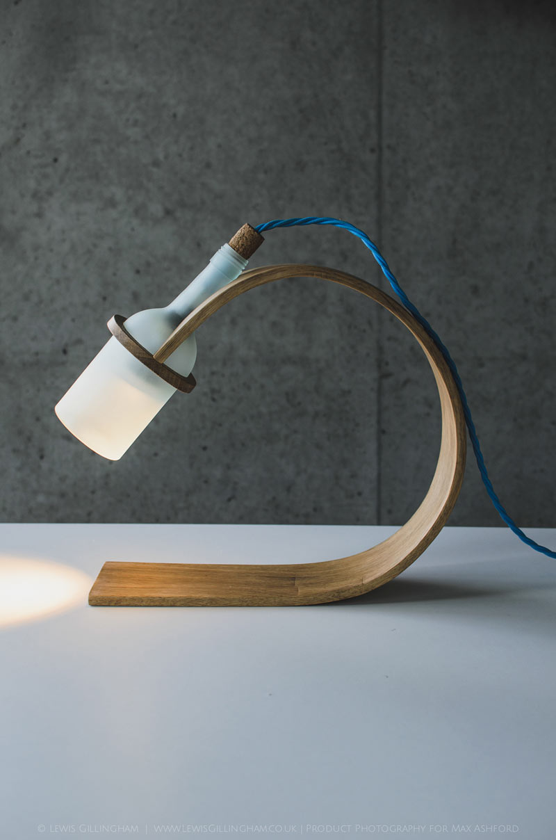Quercus desk lamp design by Max Ashford, a product design student from Falmouth University.