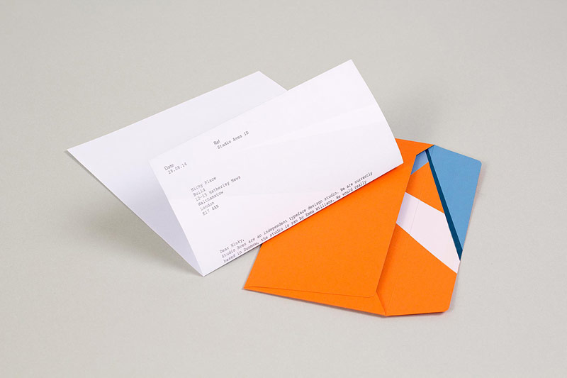 Stationery and envelope.