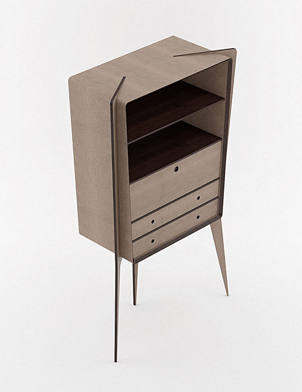 The Observe bookcase is based on a unique design.