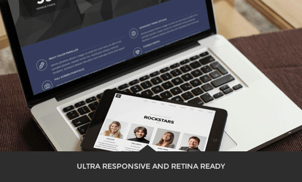 Ultra responsive and Retina ready website.