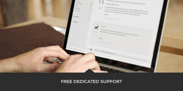 Free dedicated support.