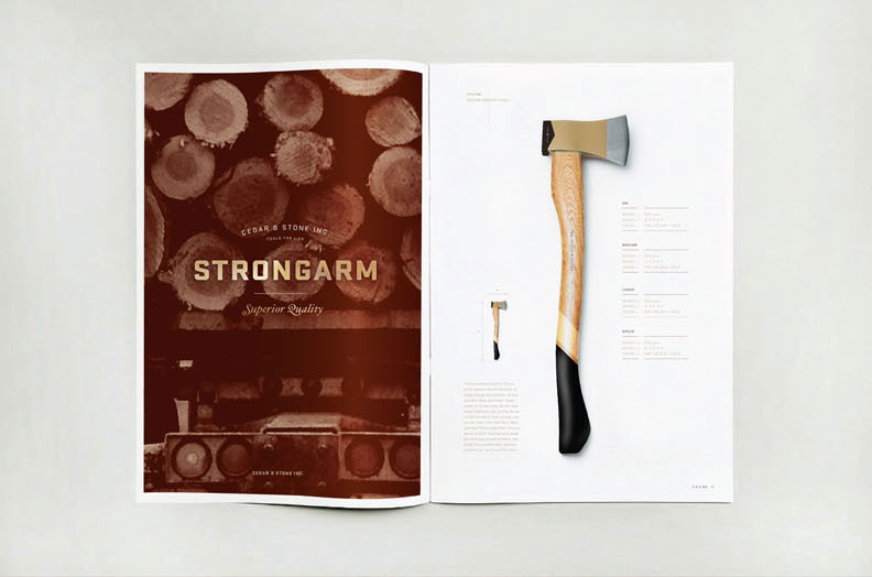 Brochure design with an overview of the tools.