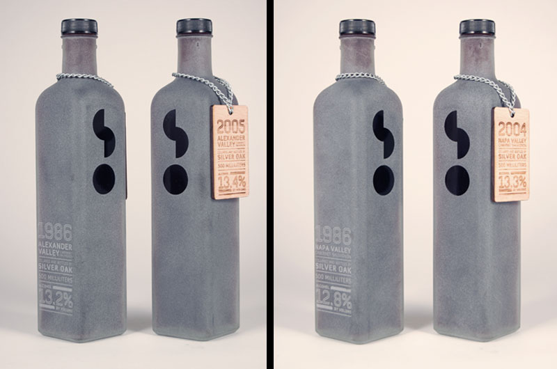 Unique bottle packaging design concept.
