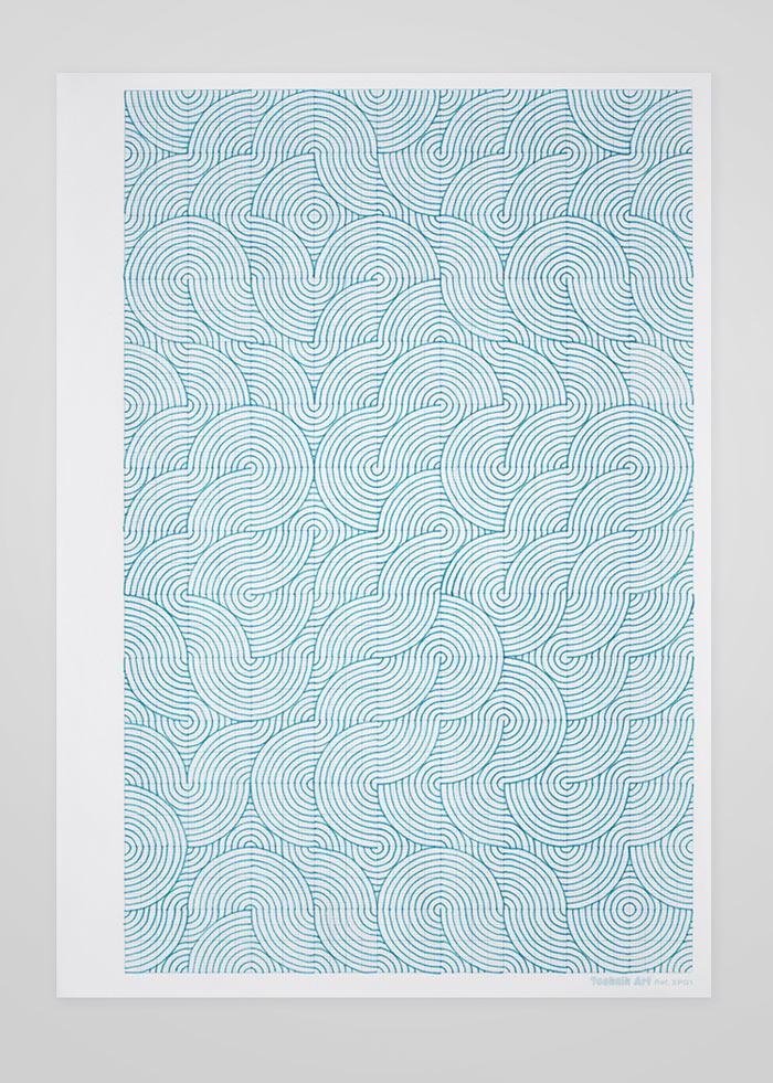 Joy of Living - graphic artworks on an A4 sheet of graph paper by agency Two Create.
