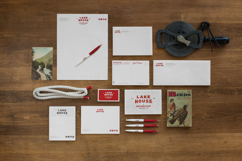 Lake House - hotel brand identity by Tag Collective.