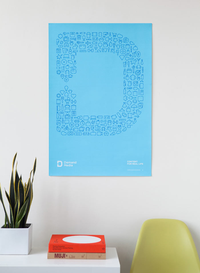 Light blue poster created by studio Manual.